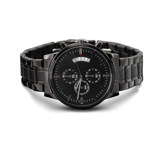 Customize your Black Chronograph Watch