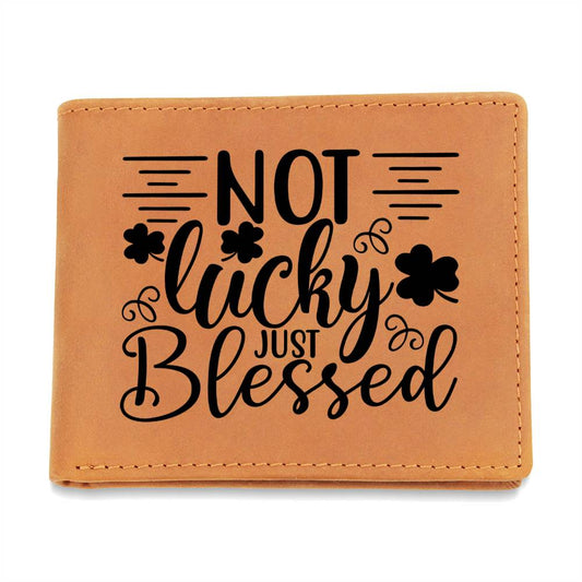 'Not Lucky Just Blessed' wallet