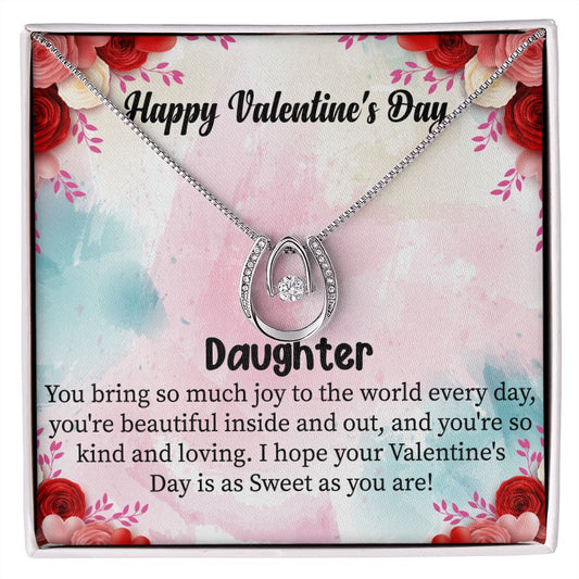 To My Beautiful Daughter, this Pure Luck Necklace
