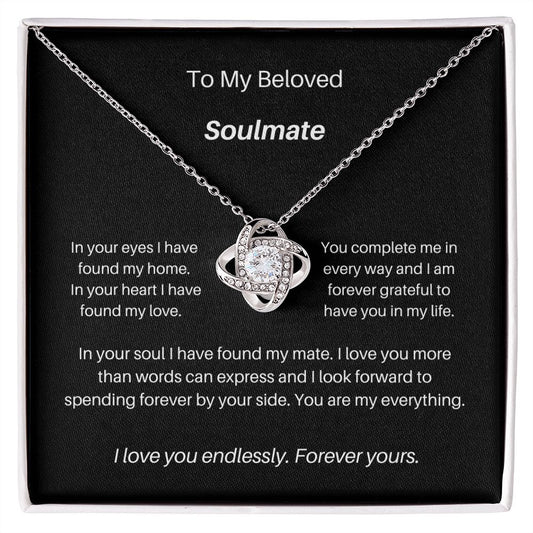 To My Beloved Soulmate - Love Knot Necklace