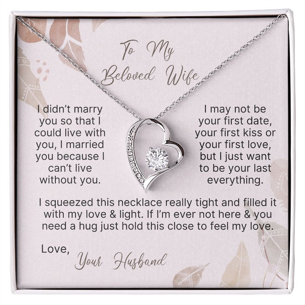 To My Beloved Wife - Forever Love Necklace