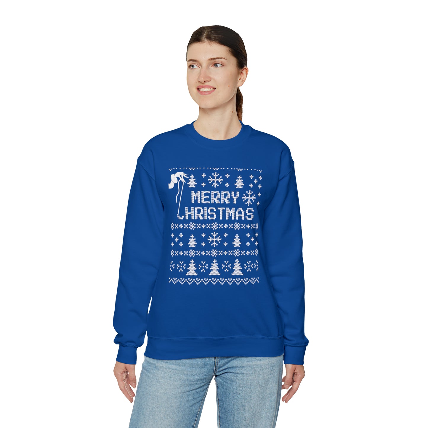 Ugly Sweater: Grinch hand pulling thread