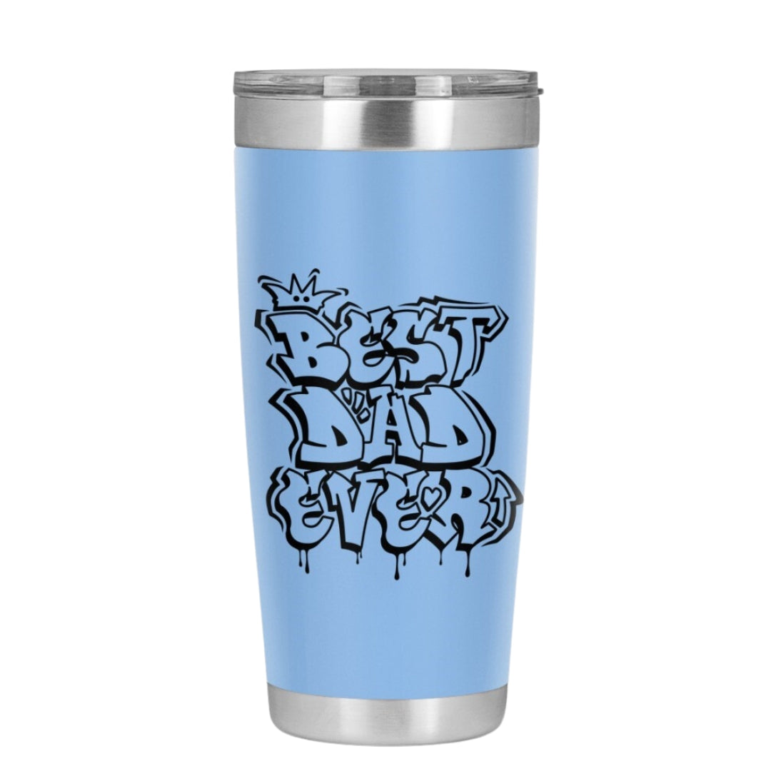 "Best Dad Ever" graffiti tumbler