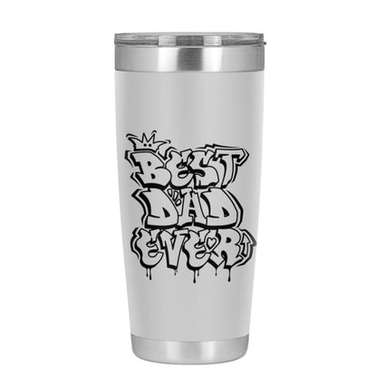 "Best Dad Ever" graffiti tumbler