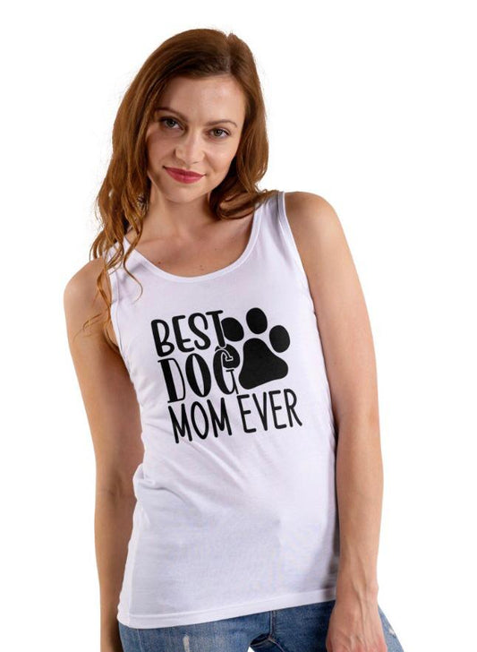 "Best Dog Mom Ever" sleeveless shirt