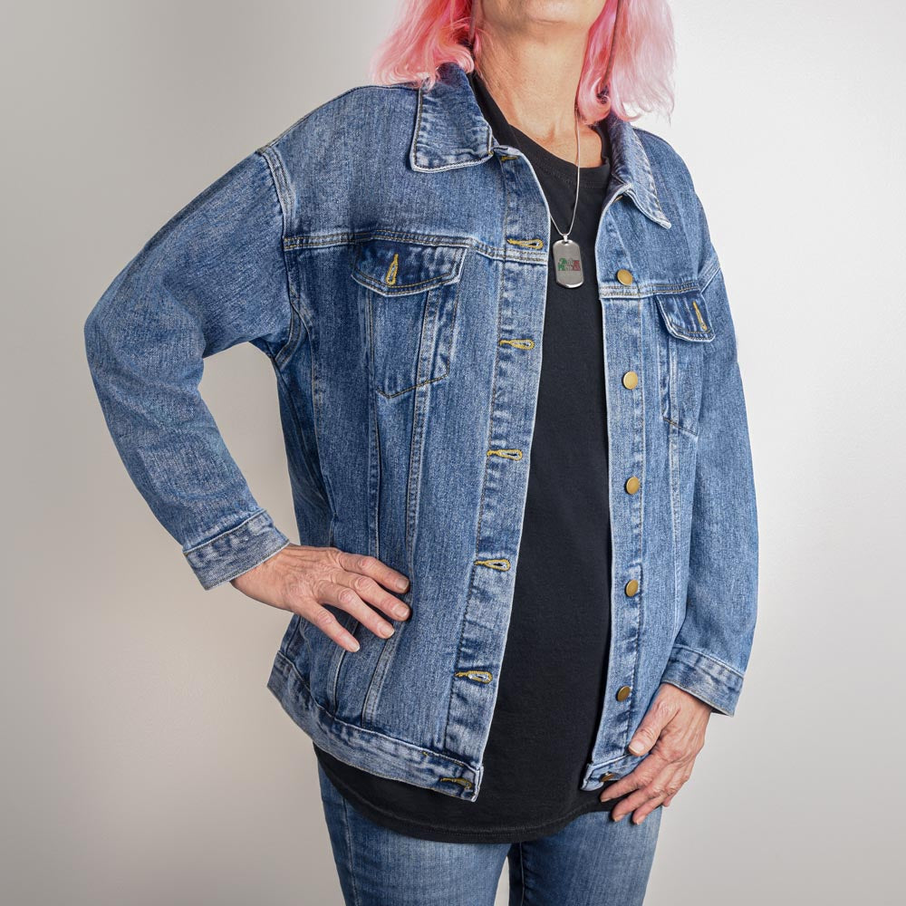 'Luckiest Teacher Ever' Denim Jacket