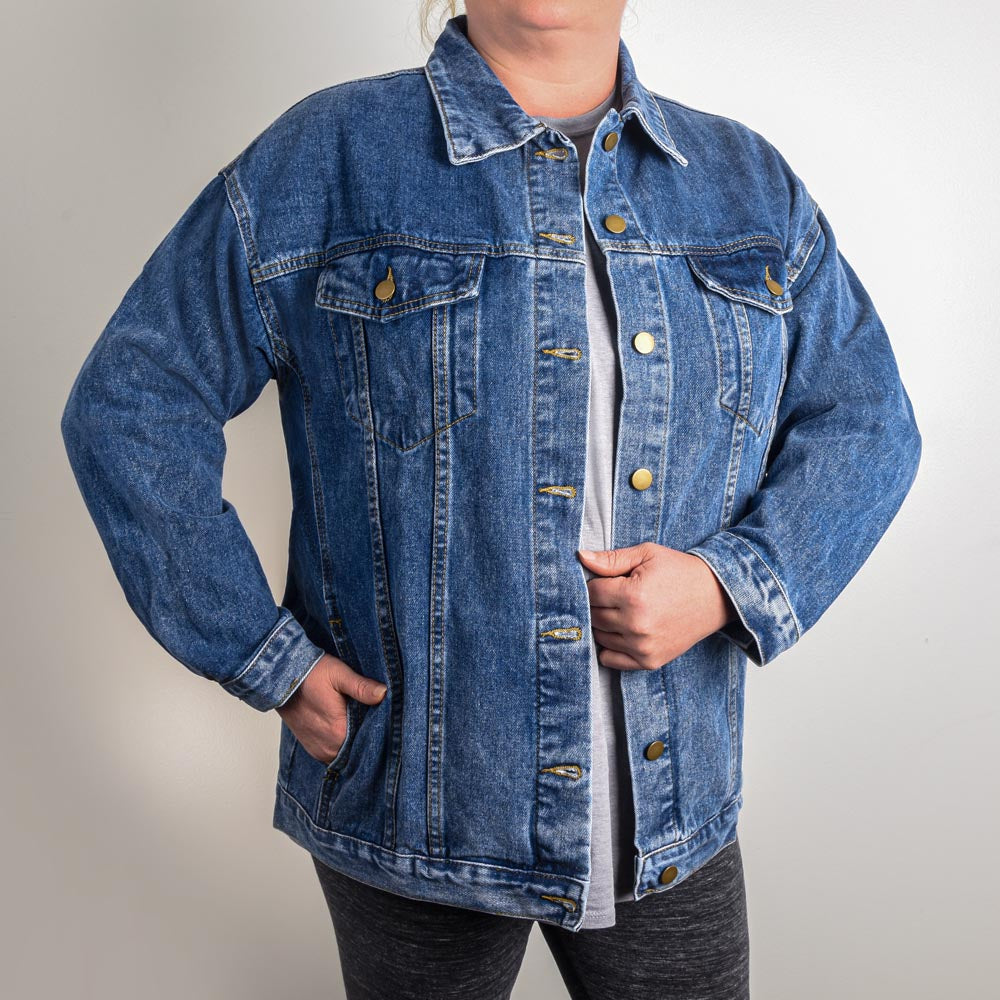 'Luckiest Teacher Ever' Denim Jacket